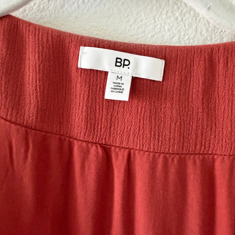 bp Rust Red Button-Front Mini Dress - Picture 3 of 4